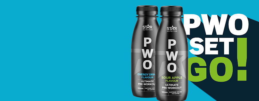 Star Nutrition PWO Drink -30%. HUOM. parasta ennen 2026-07-31